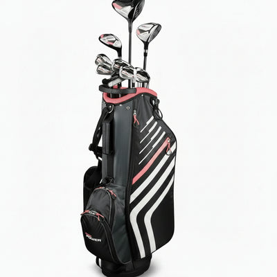 Pro Power Women’S Complete Golf Club Package Set, Right and Left Handed, Standard, Petite & Tall Includes Driver, Fairway, Hybrid, 6-PW, Mallet Putter, Stand Bag, 3 Headcovers