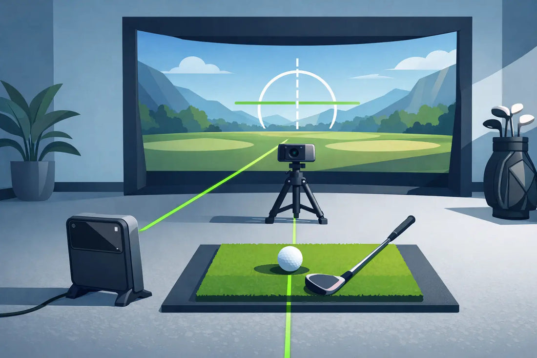 How to Align a Golf Launch Monitor Indoors