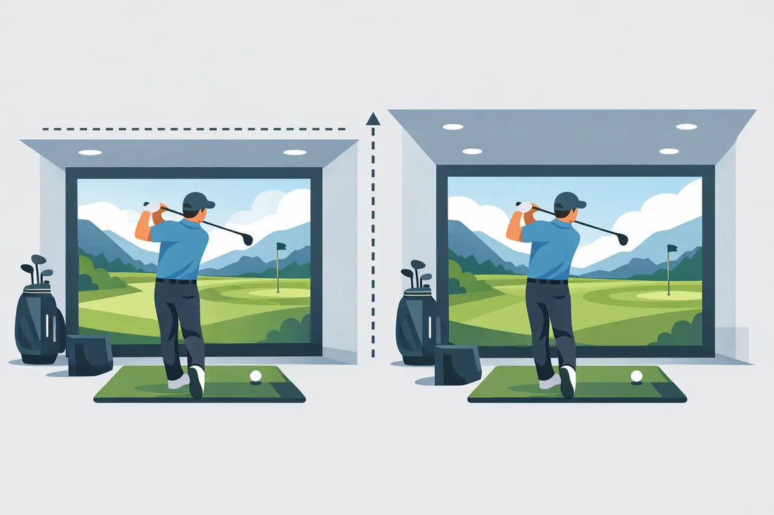 Golf Simulator Ceiling Height Needed: 9 or 10 Feet?