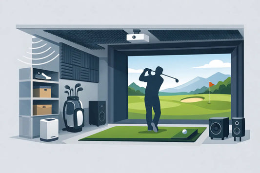 Golf Simulator Noise Reduction Garage Setup