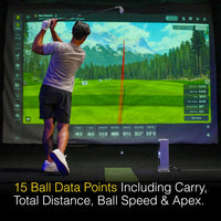 EYE MINI CORE Golf Launch Monitor & Simulator, 15 Ball Data Points, Near-Zero Latency, Works with Gspro, TGC19 & E6