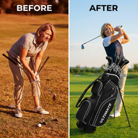 10 Pieces Ladies Complete Golf Club Set with Alloy Driver — Before & After