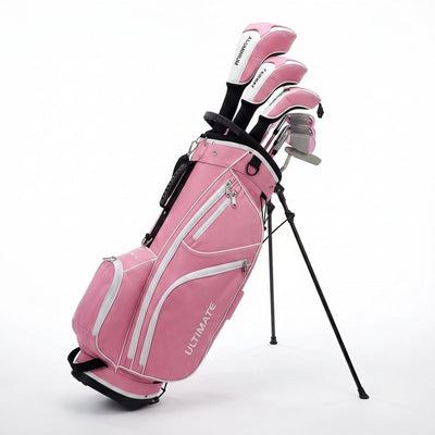 Ladies Golf Club Set Designed for Complete Play, 10 Piece Alloy Driver, Fairway Wood, Lightweight Stand Bag