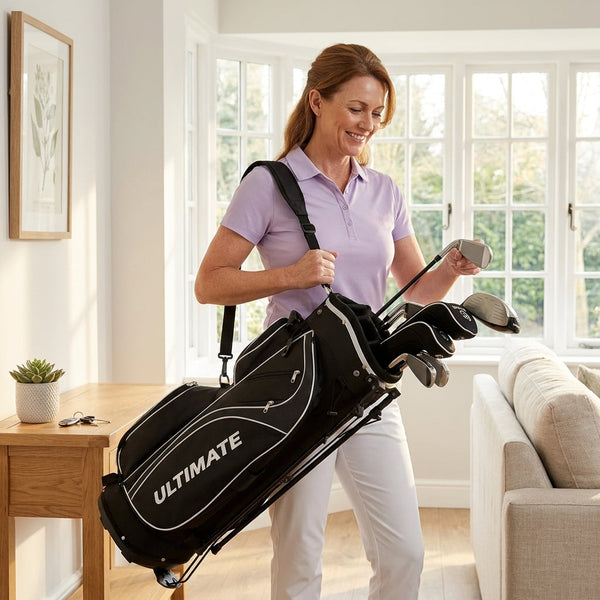 Ladies Golf Club Set Designed for Complete Play, 10 Piece Alloy Driver, Fairway Wood, Lightweight Stand Bag