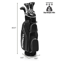 10 Pieces Ladies Complete Golf Club Set with Alloy Driver