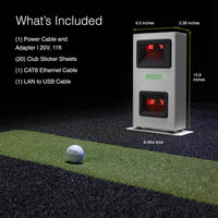 EYE MINI CORE Golf Launch Monitor & Simulator, 15 Ball Data Points, Near-Zero Latency, Works with Gspro, TGC19 & E6
