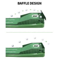 Golf Putting Mat Home Putting Green Golf Practice Velvet Mat with Alignment Guides and Automatic Ball Return for Women and Men