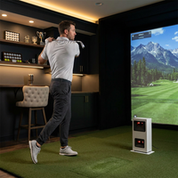 EYE MINI CORE Golf Launch Monitor & Simulator, 15 Ball Data Points, Near-Zero Latency, Works with Gspro, TGC19 & E6 — Lifestyle