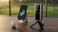 Golf Launch Monitor & Simulator: Portable Swing Analyzer with 13 Metrics, 3D Driving Range, 3D Trajectory & Video Record for Ios/Android — Lifestyle