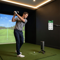 Golf Launch Monitor & Simulator: Portable Swing Analyzer with 13 Metrics, 3D Driving Range, 3D Trajectory & Video Record for Ios/Android — Lifestyle