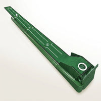 Golf Putting Mat Home Putting Green Golf Practice Velvet Mat with Alignment Guides and Automatic Ball Return for Women and Men — Studio Shot