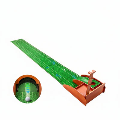 Golf Putting Mat with Auto Ball Return, Putting Green Indoor, Crystal Velvet ...