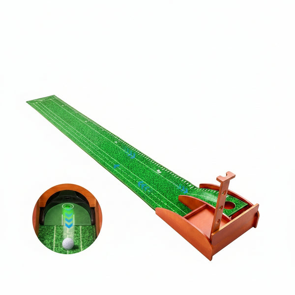 Golf Putting Mat with Auto Ball Return, Putting Green Indoor, Crystal Velvet ...