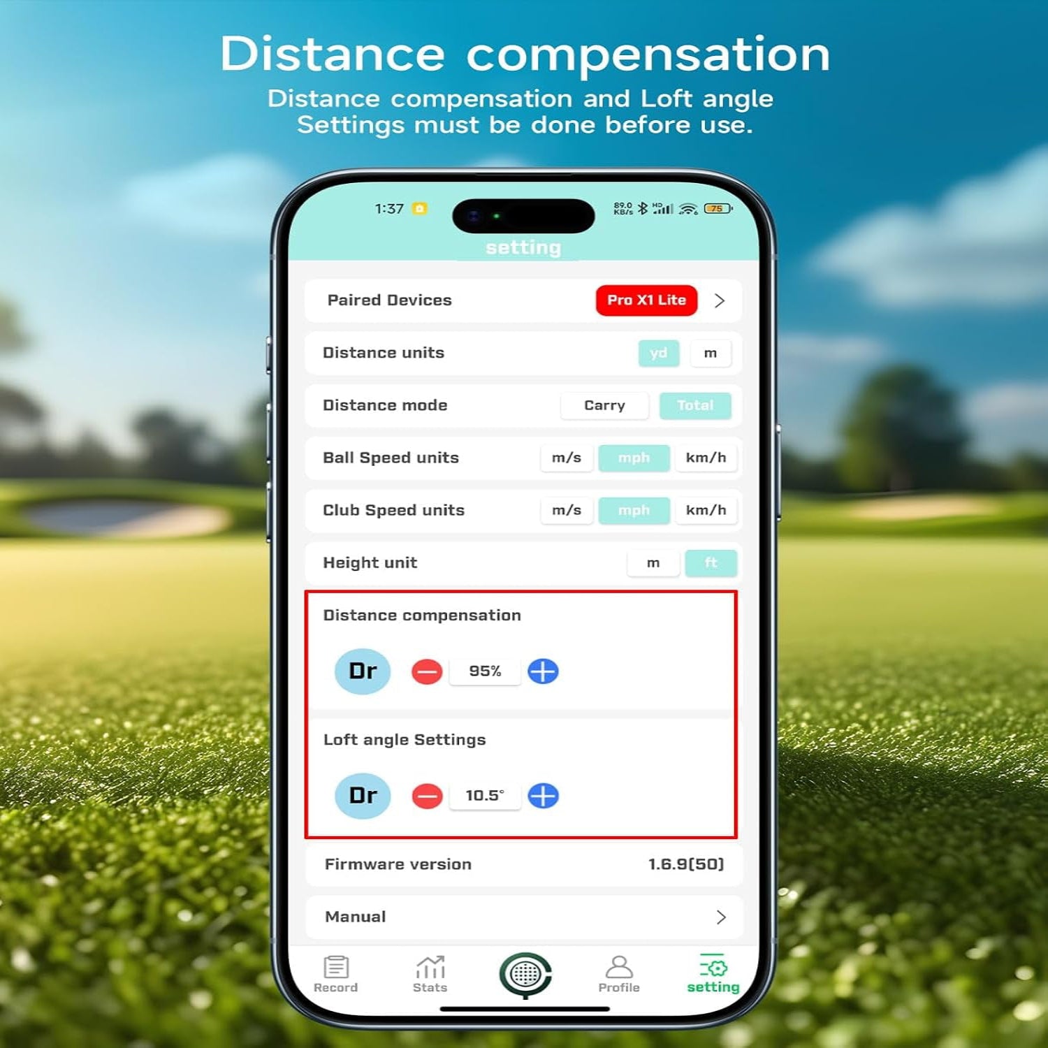 Portable Golf Launch Monitor, Simulators for Home & Training, Mobile Launch Monitor for Golf Swing Analysis, Tracker & Swing Analyzer, Indoor Outdoor Use, up to 10 Hours Battery Life.