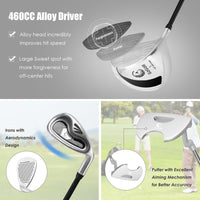 10 Pieces Ladies Complete Golf Club Set with Alloy Driver