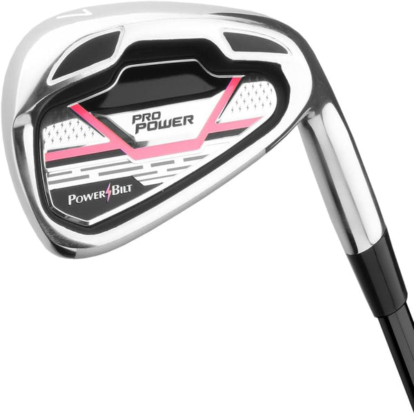 Pro Power Women’S Complete Golf Club Package Set, Right and Left Handed, Standard, Petite & Tall Includes Driver, Fairway, Hybrid, 6-PW, Mallet Putter, Stand Bag, 3 Headcovers
